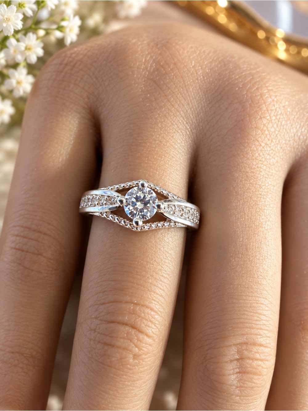 Stainless steel AAA CZ ring 💍